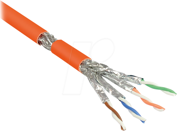 Netzwerkkabel LAN-Kabel CAT 7 S/FTP max.1000 MHz AWG23 Meterware