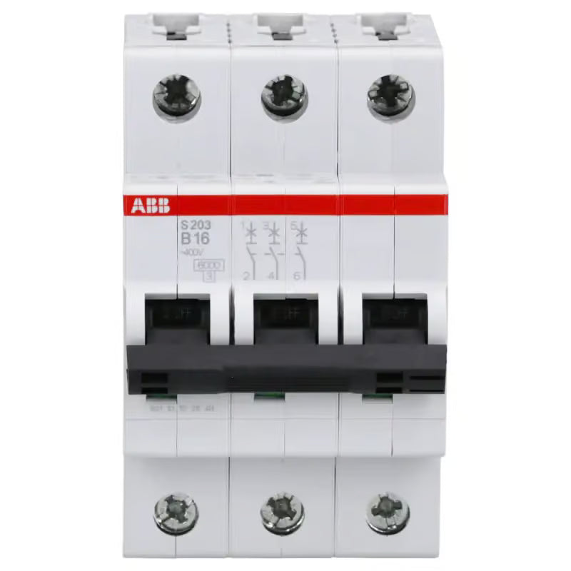 ABB S203-B16 Sicherungsautomat S200-3P 16 A-B