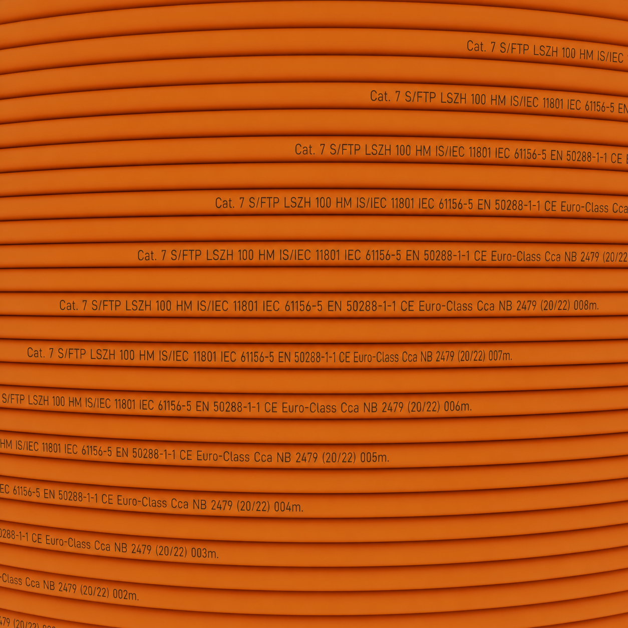 Netzwerkkabel LAN-Kabel CAT 7 S/FTP max.1000 MHz AWG23 Meterware